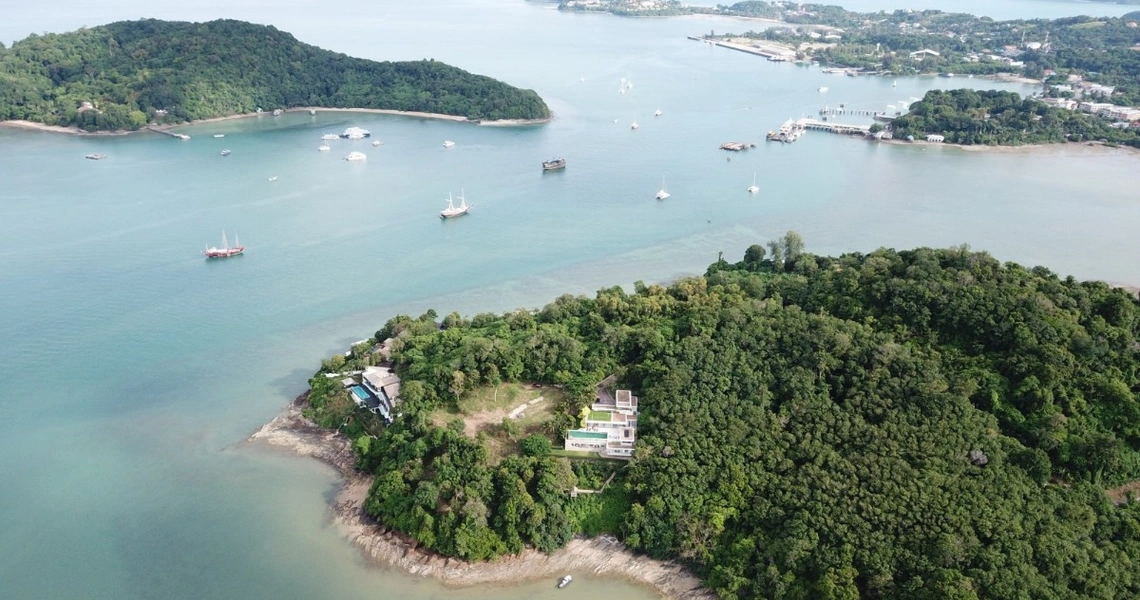 Tamarind Bay oceanfront land -  above view