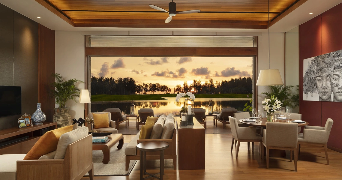 None Aquella Lakeside Phang Nga golf villa sunset view