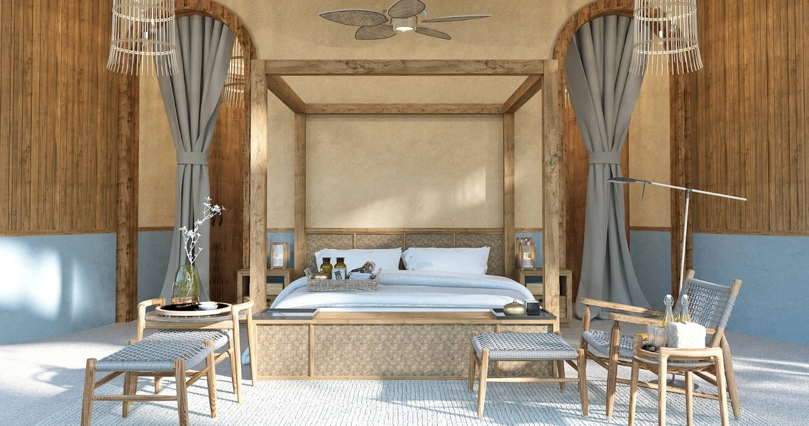 None Kunkhao Tara Villas–Ecological Bedroom