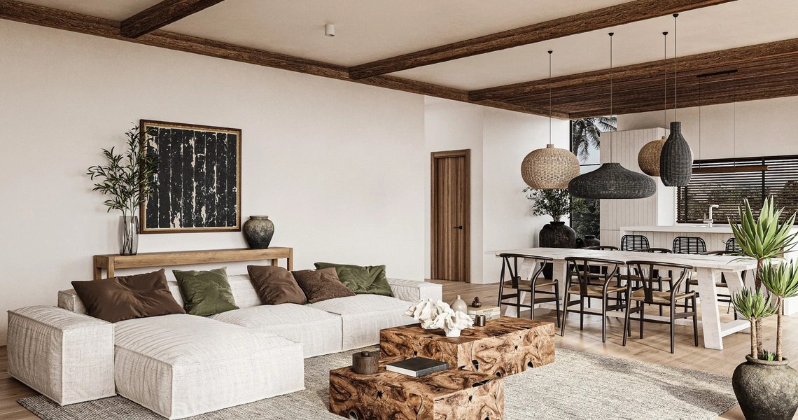Chandra Samui designer villas - living room