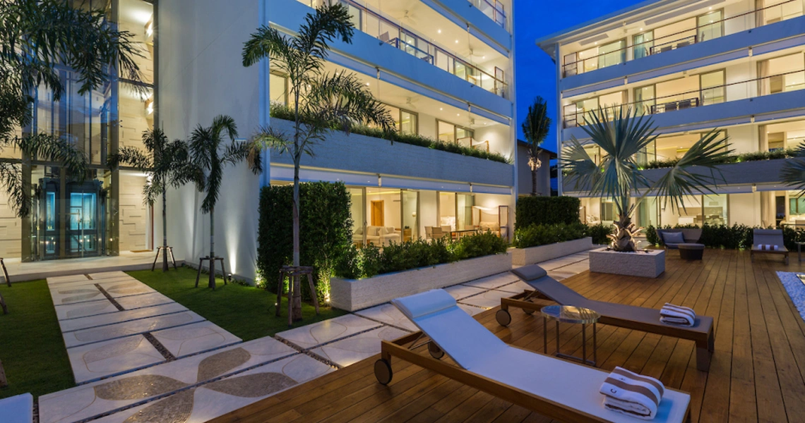 None Luxury apartments on Samui Chi Residence night view