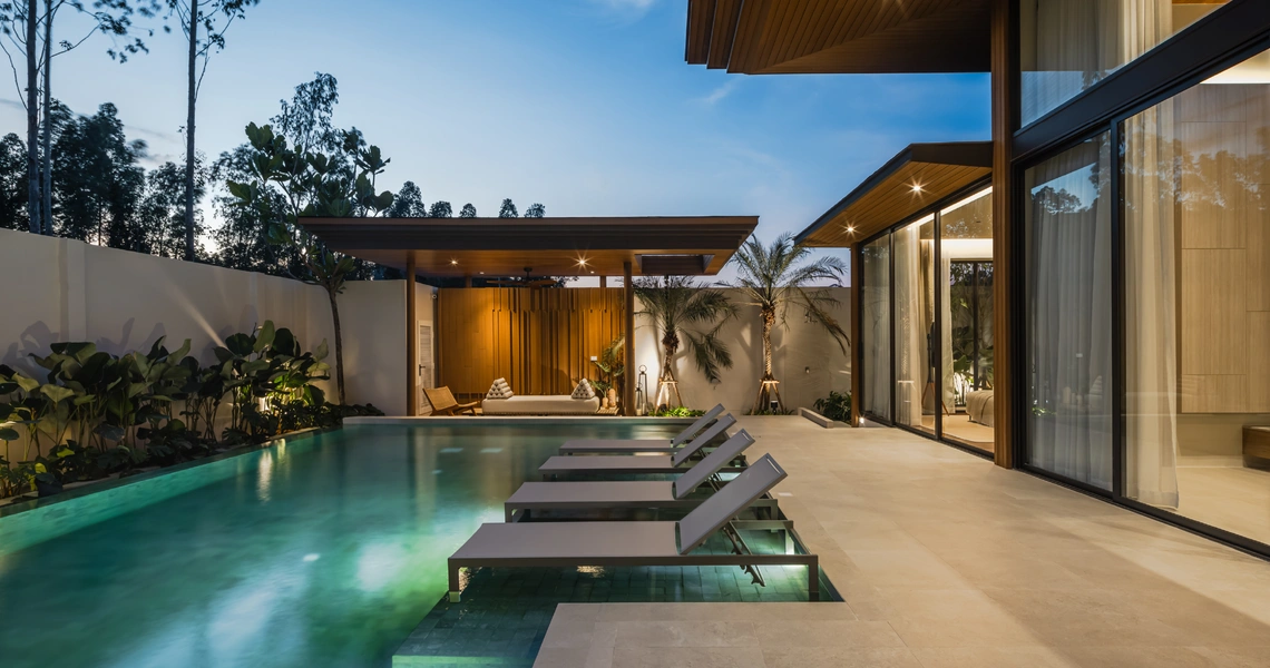 Naturale Cherngtalay - deck and pool