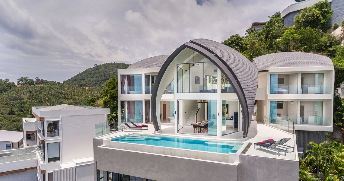 None Luxury villas on Samui Sky Dream Villa front view