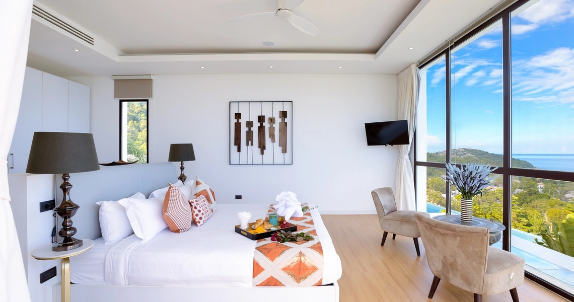 Luxury villas on Samui Villa Turquoise bedroom