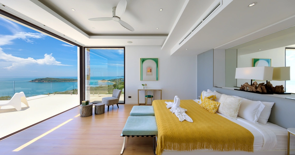 Luxury villas on Samui Villa Turquoise bedroom