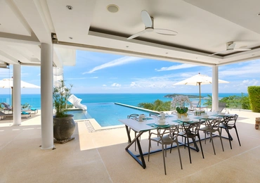 None Luxury villas on Samui Villa Turquoise dining area