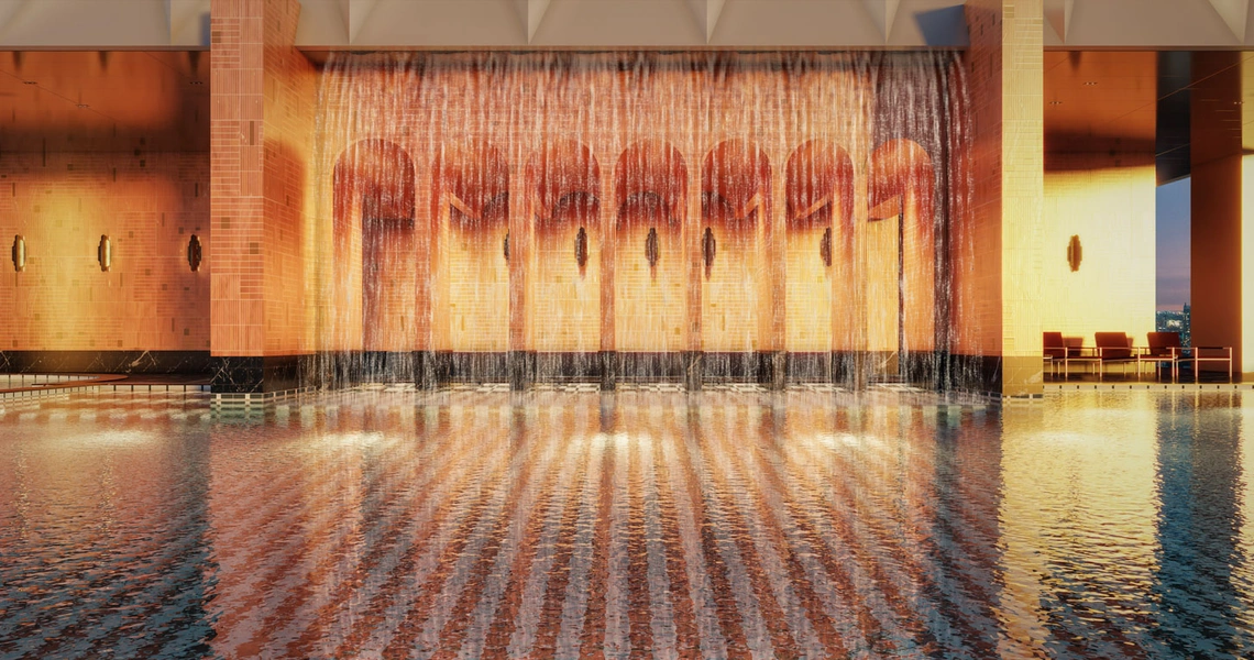 Noble Form Thonglor luxury high-rise - art-deco swimming pool