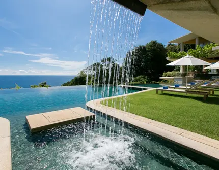 Villa Cascade  Kamala Headland - water fall