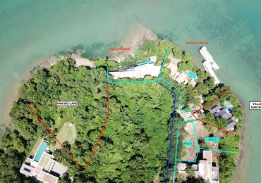 None Tamarind Bay oceanfront land -  above view