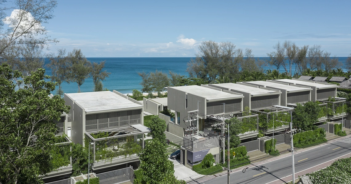 Veyla Natai beachfront villas view from the back