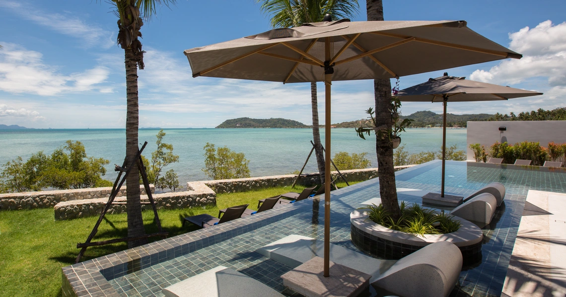 None Ultra-Luxury 7 Bedroom Beachfront Villa Samui - Sun bed