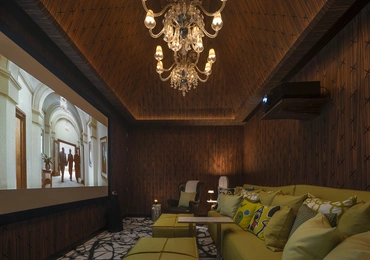 None Khun by Yoo luxury condo in Bangkok screening room