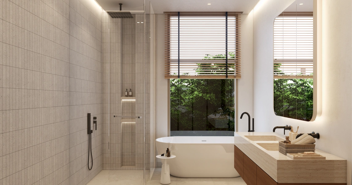 Manor Phuket bathroom with tub