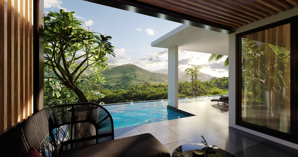 Luxury villas on Phuket Manick Hillside 3D outdoor M1