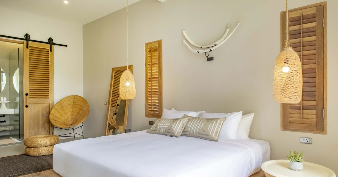 Luxury villas on Phuket Manick Hillside bedroom