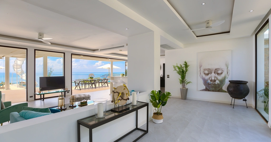 Luxury villas on Samui Villa Turquoise living area