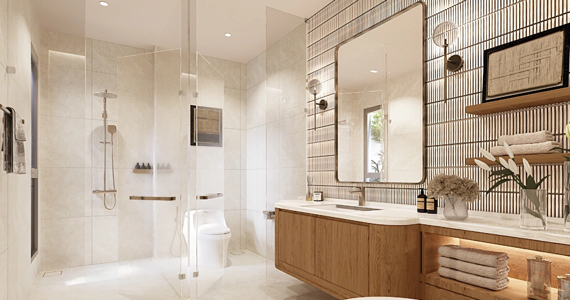 The Title Villa Estella Naiyang - Bathroom