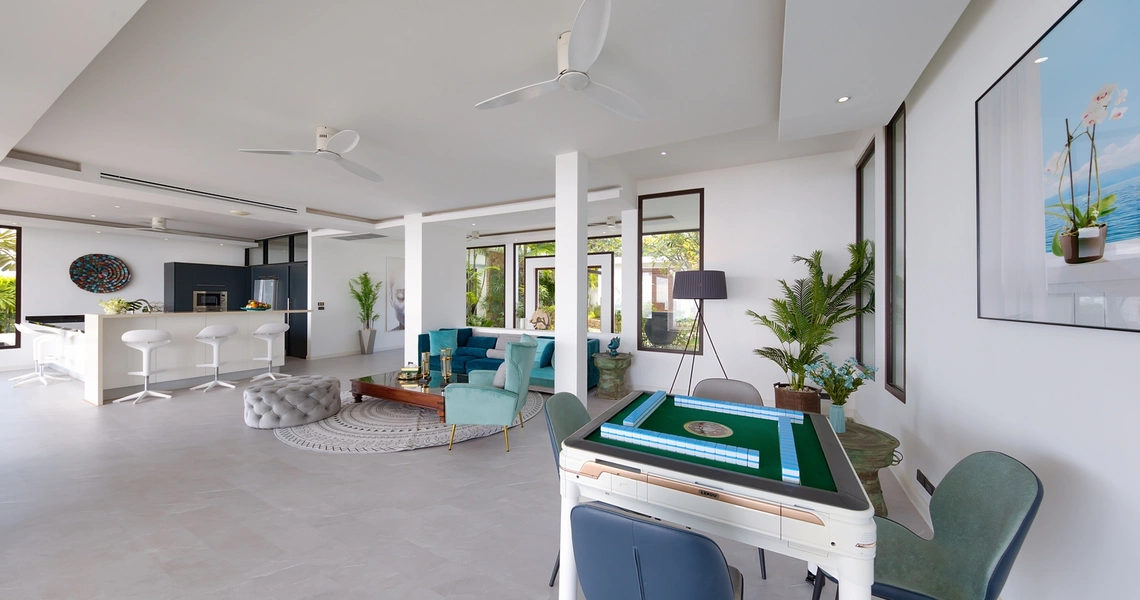 Luxury villas on Samui Villa Turquoise living area