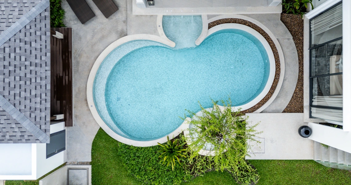 Erawana Creek - bird's eye view pool