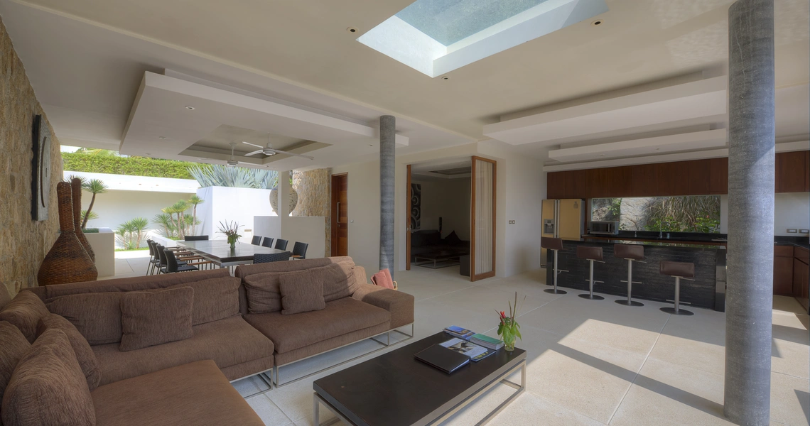 Luxury villas on Samui Luxury 3 Bedroom Pool Villa in Samujana living area