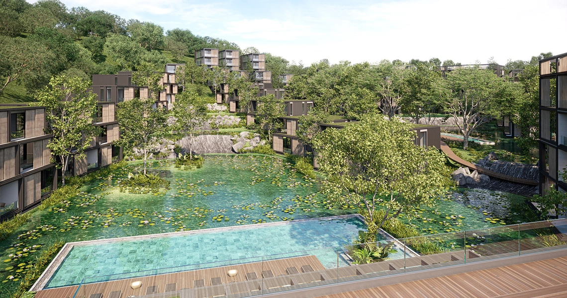 Condominium on Phuket MGallery Residences MontAzure Lakeside exterior