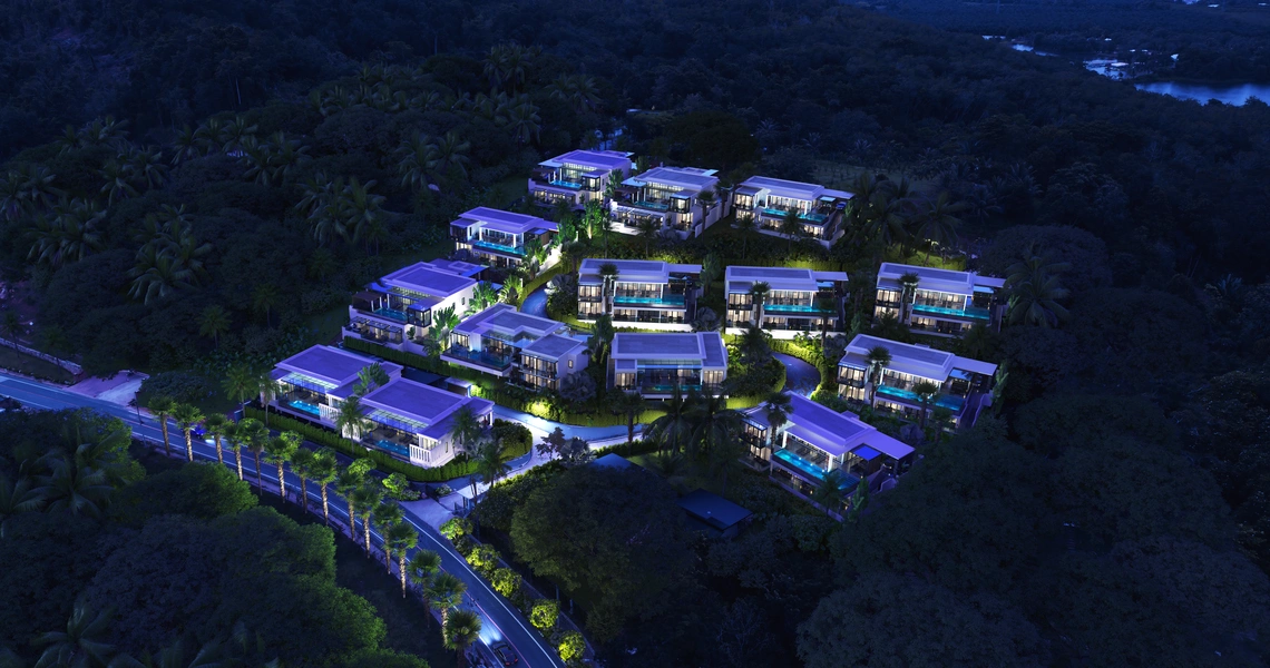 Luxury villas on Phuket Manick Hillside 3D