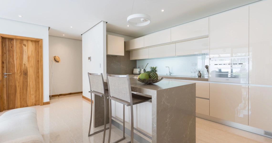 None Luxury apartments on Samui Chi Residence kitchen area