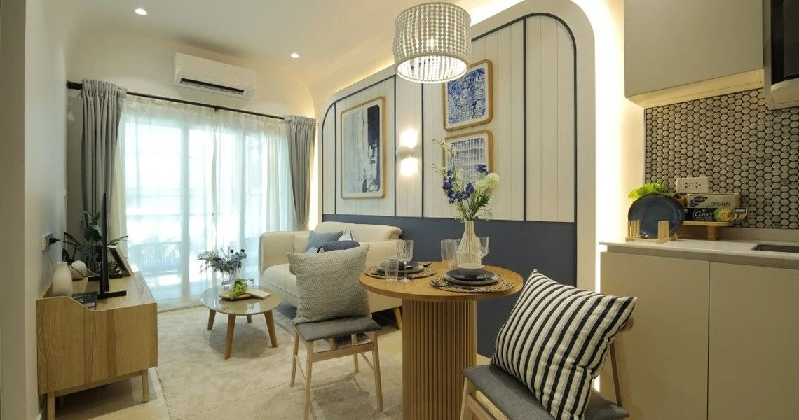 The Title Serenity Naiyang - One Bedroom Living Area