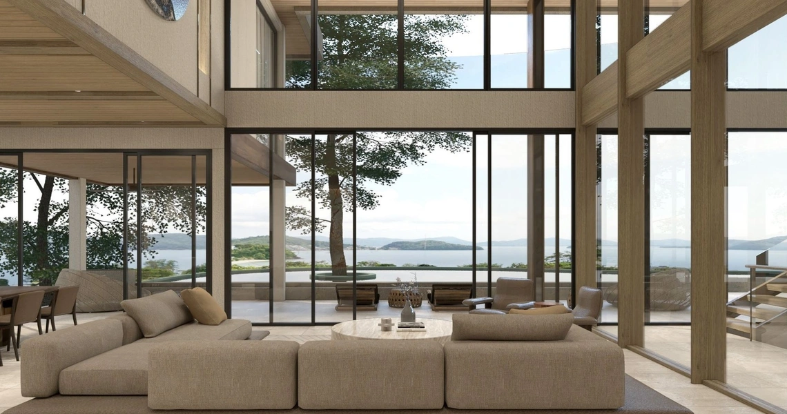 The Sky Series Collection at Sri Panwa Villa Living Area