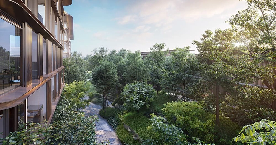Mulberry Grove at The Forestias Luxury Bangkok Condo forest view