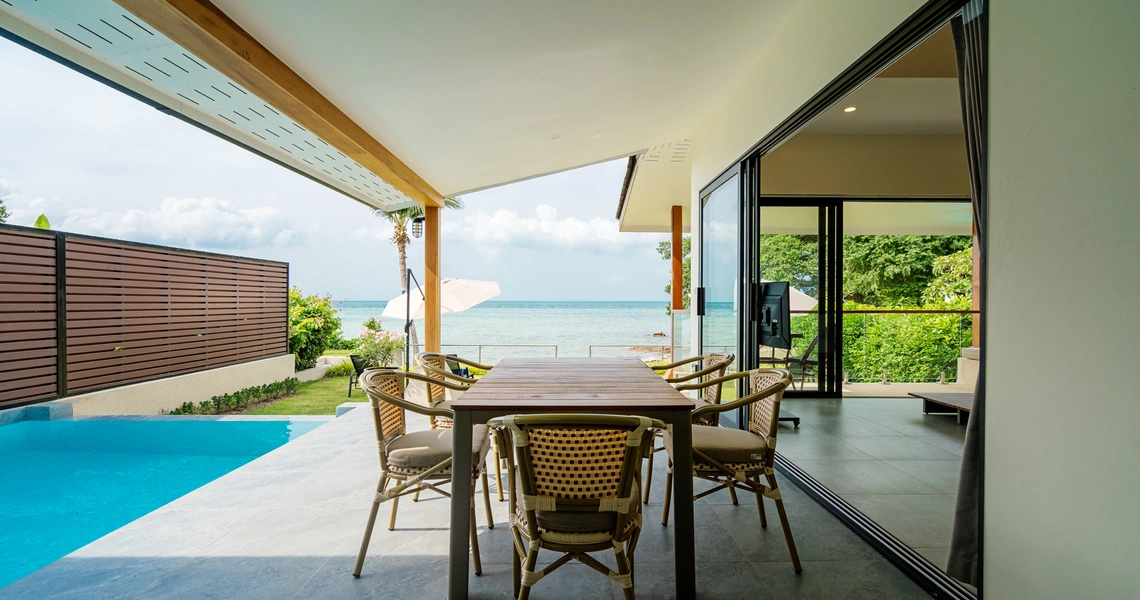 Indu Cocoon deck with pool