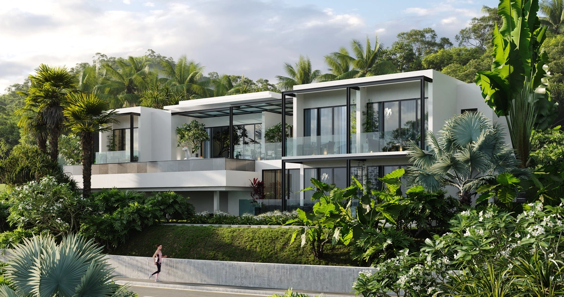 Luxury villas on Phuket Manick Hillside 3D Plot11