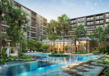 None So Origin Bangtao resort condo - inner courtyard and pool