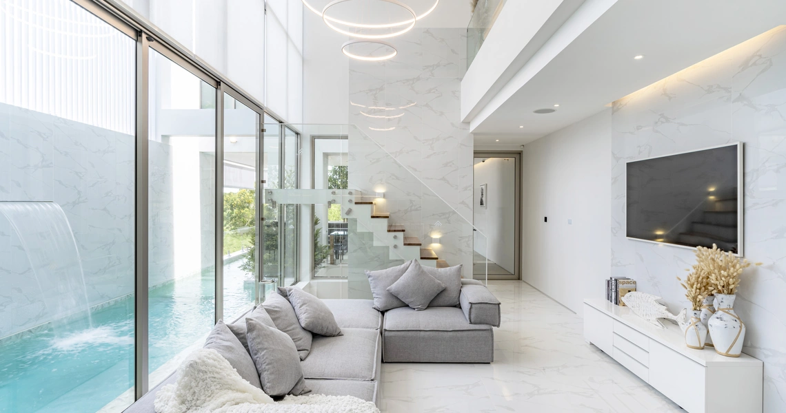 Luxury villas on Phuket The Residence Living area